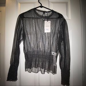 NWT Zara sheer top